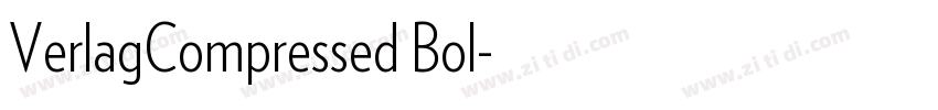 VerlagCompressed Bol字体转换